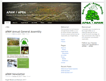 Tablet Screenshot of apaw.ca