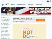Tablet Screenshot of apaw.org